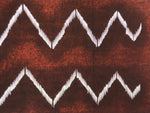 Antique Japanese Katagami Kimono Paper Stencil Katazome Mountain Line 4Y695