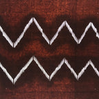 Antique Japanese Katagami Kimono Paper Stencil Katazome Mountain Line 4Y695