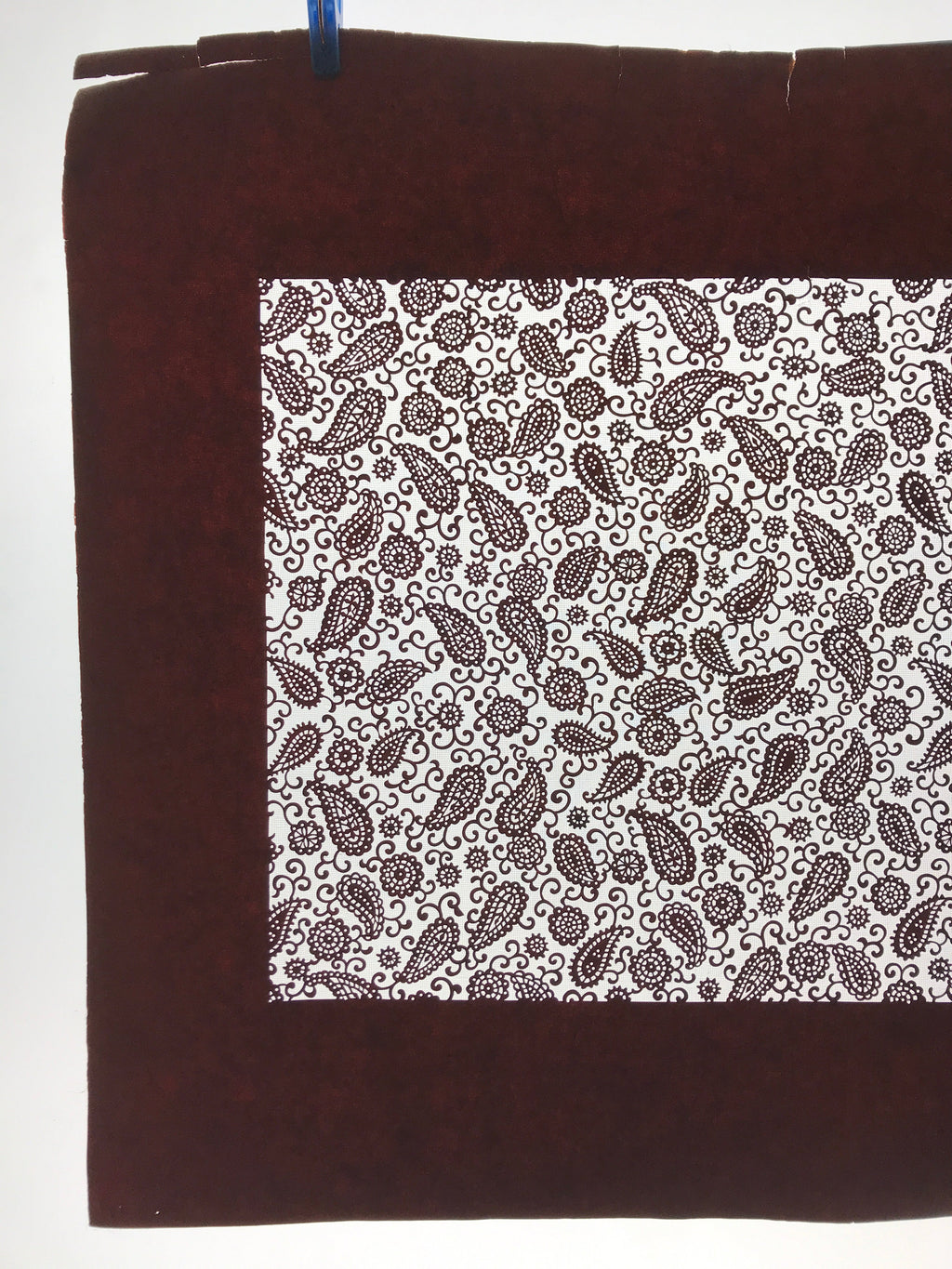 Antique Japanese Katagami Kimono Paper Stencil Katazome Paisley Vines 4Y585