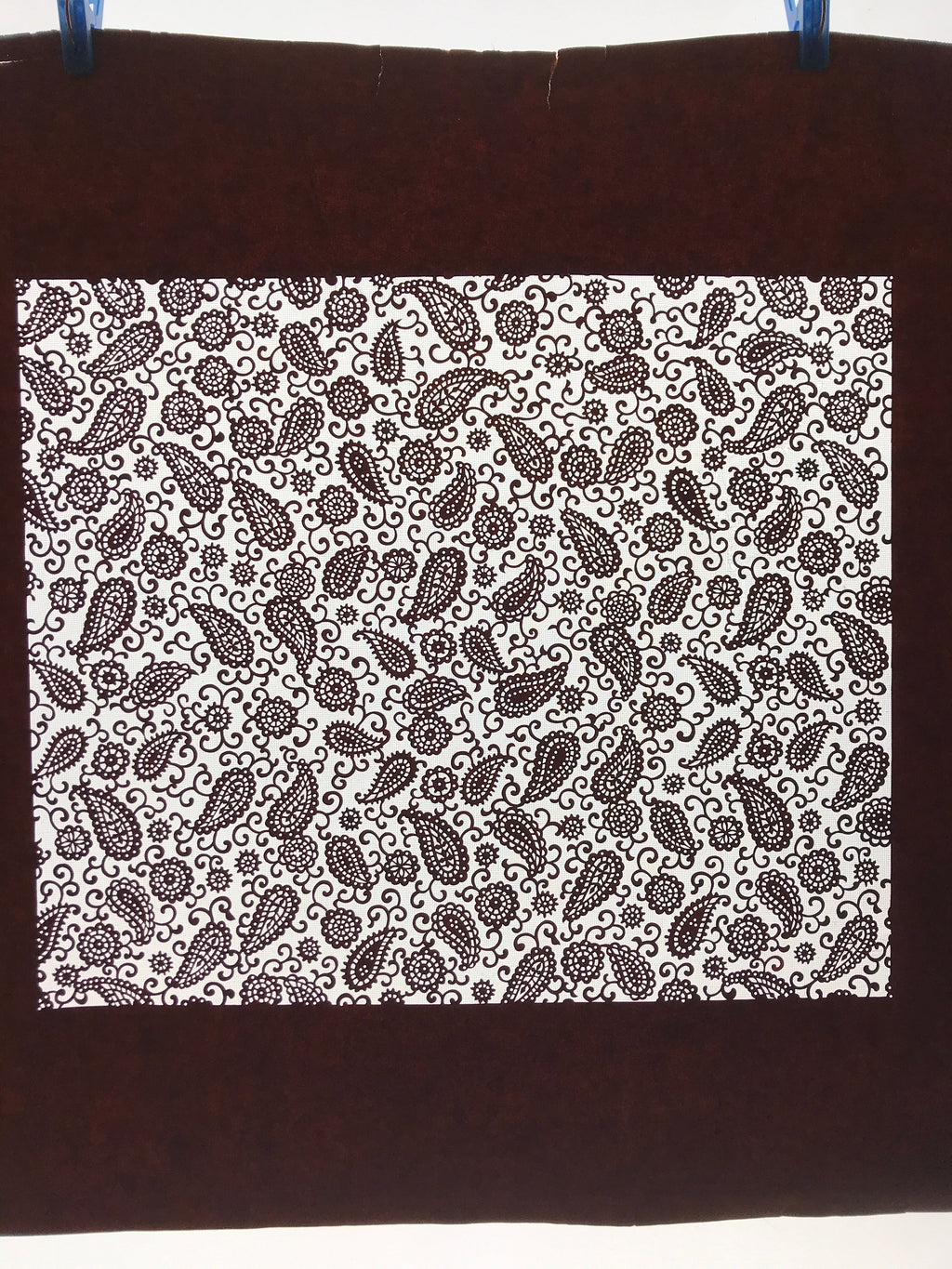 Antique Japanese Katagami Kimono Paper Stencil Katazome Paisley Vines 4Y585