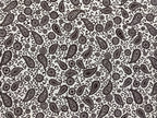 Antique Japanese Katagami Kimono Paper Stencil Katazome Paisley Vines 4Y585
