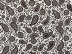 Antique Japanese Katagami Kimono Paper Stencil Katazome Paisley Vines 4Y585