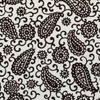 Antique Japanese Katagami Kimono Paper Stencil Katazome Paisley Vines 4Y585