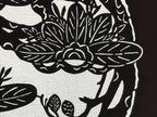 Antique Japanese Katagami Kimono Paper Stencil Katazome Pine Mountain 4Y531