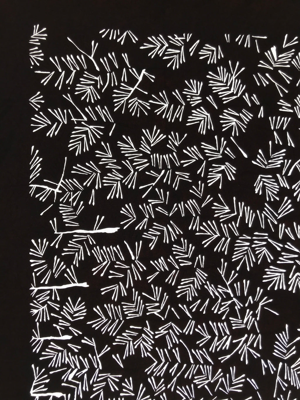 Antique Japanese Katagami Kimono Paper Stencil Katazome Pine Needles Matsu 4Y603