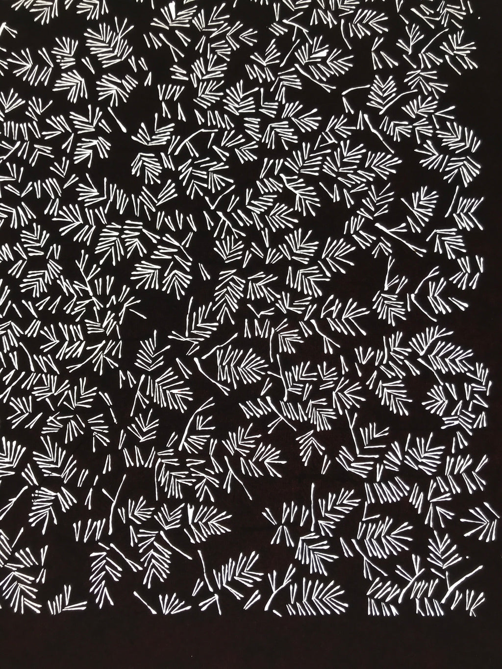 Antique Japanese Katagami Kimono Paper Stencil Katazome Pine Needles Matsu 4Y603