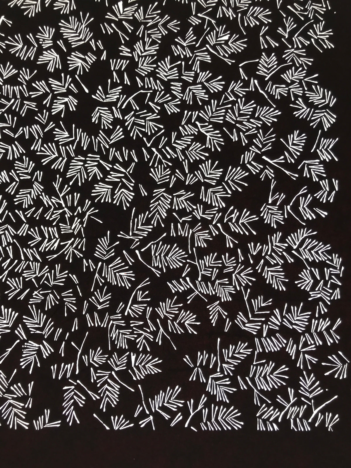 Antique Japanese Katagami Kimono Paper Stencil Katazome Pine Needles Matsu 4Y603