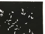 Antique Japanese Katagami Kimono Paper Stencil Katazome Plant Leaf Design 4Y693