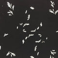 Antique Japanese Katagami Kimono Paper Stencil Katazome Plant Leaf Design 4Y693