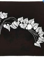 Antique Japanese Katagami Kimono Paper Stencil Katazome Pothos Ivy Tsuta 4Y530