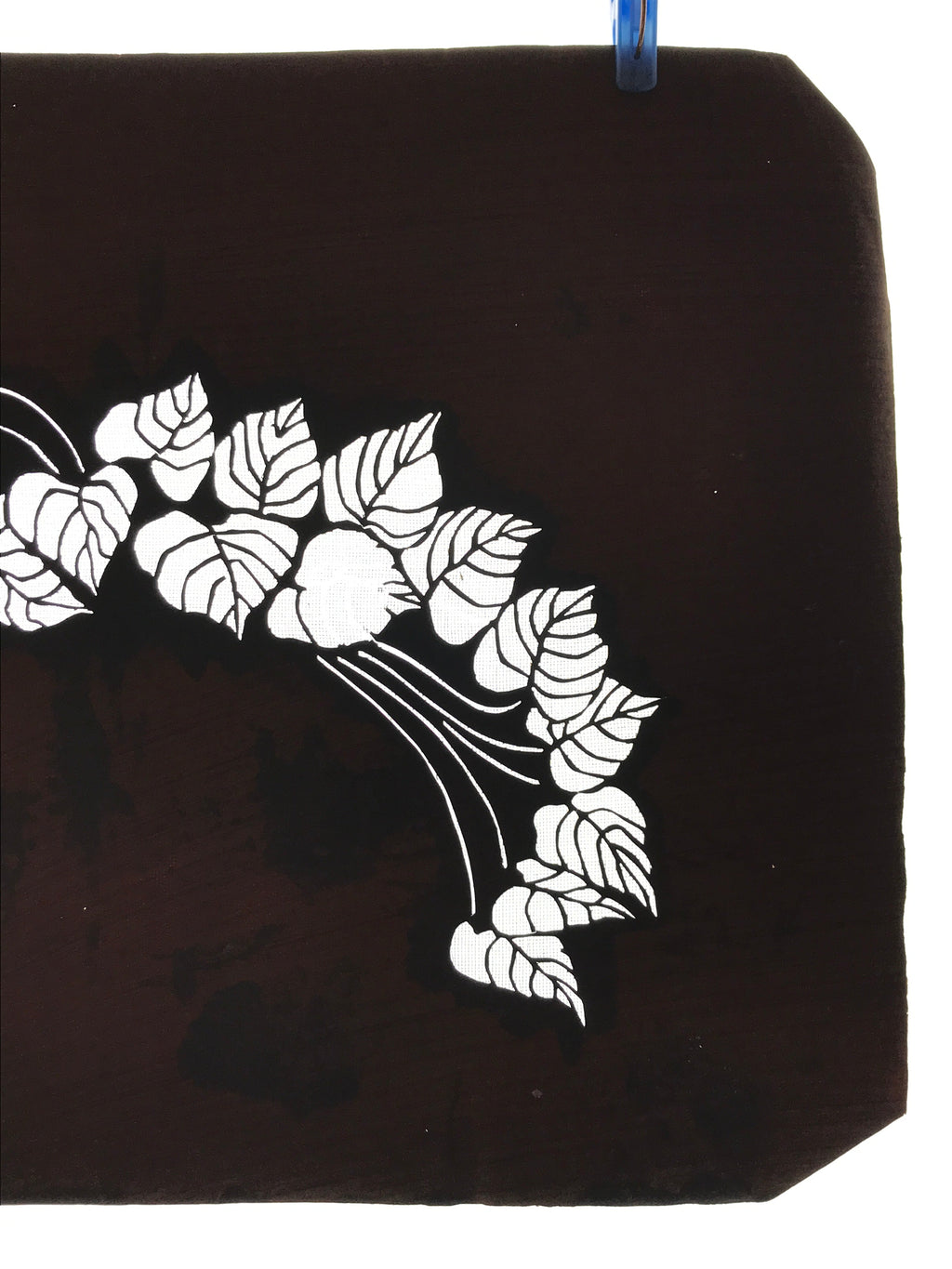 Antique Japanese Katagami Kimono Paper Stencil Katazome Pothos Ivy Tsuta 4Y530