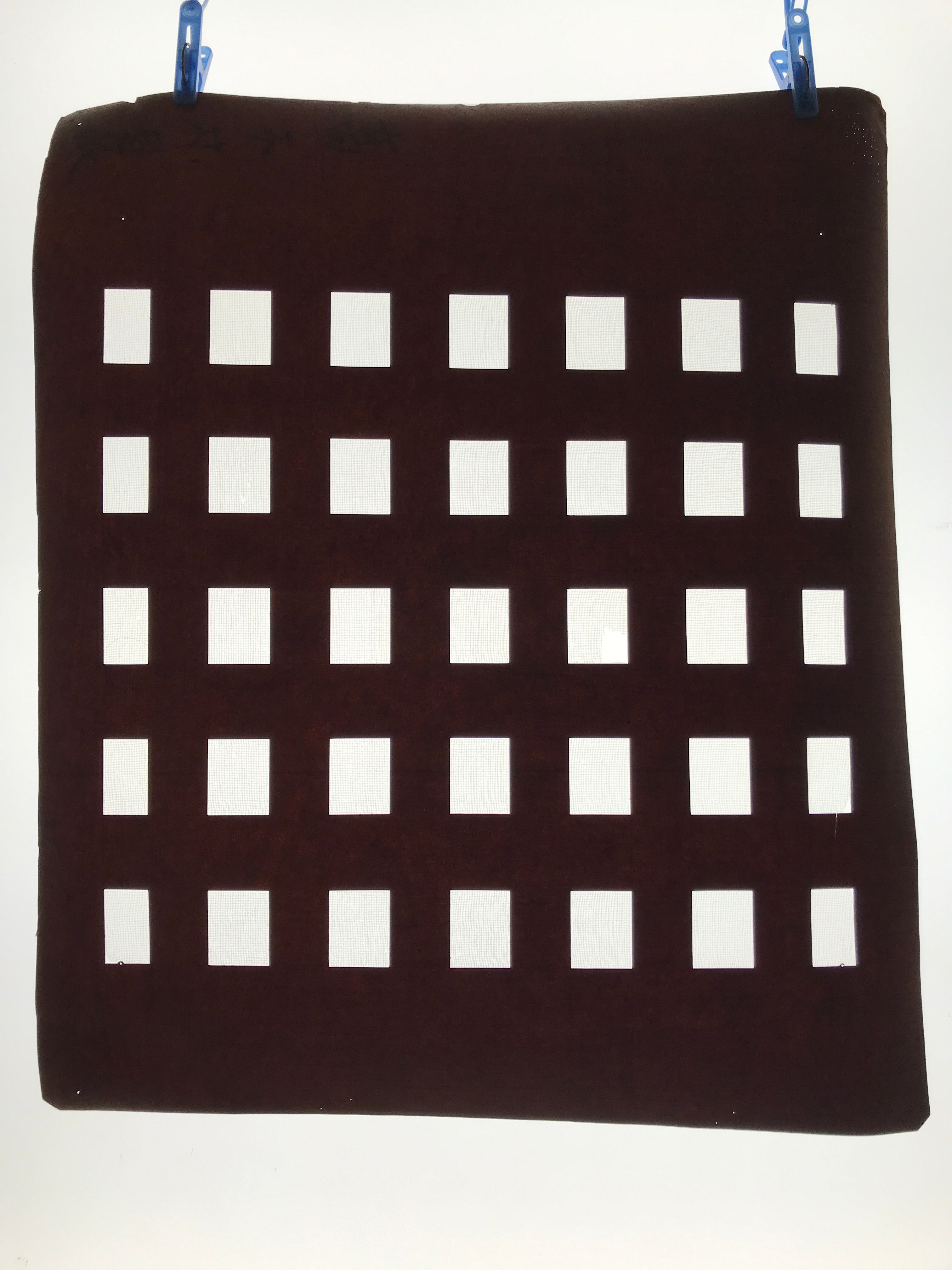 Antique Japanese Katagami Kimono Paper Stencil Katazome Rectangle Blocks 4Y606