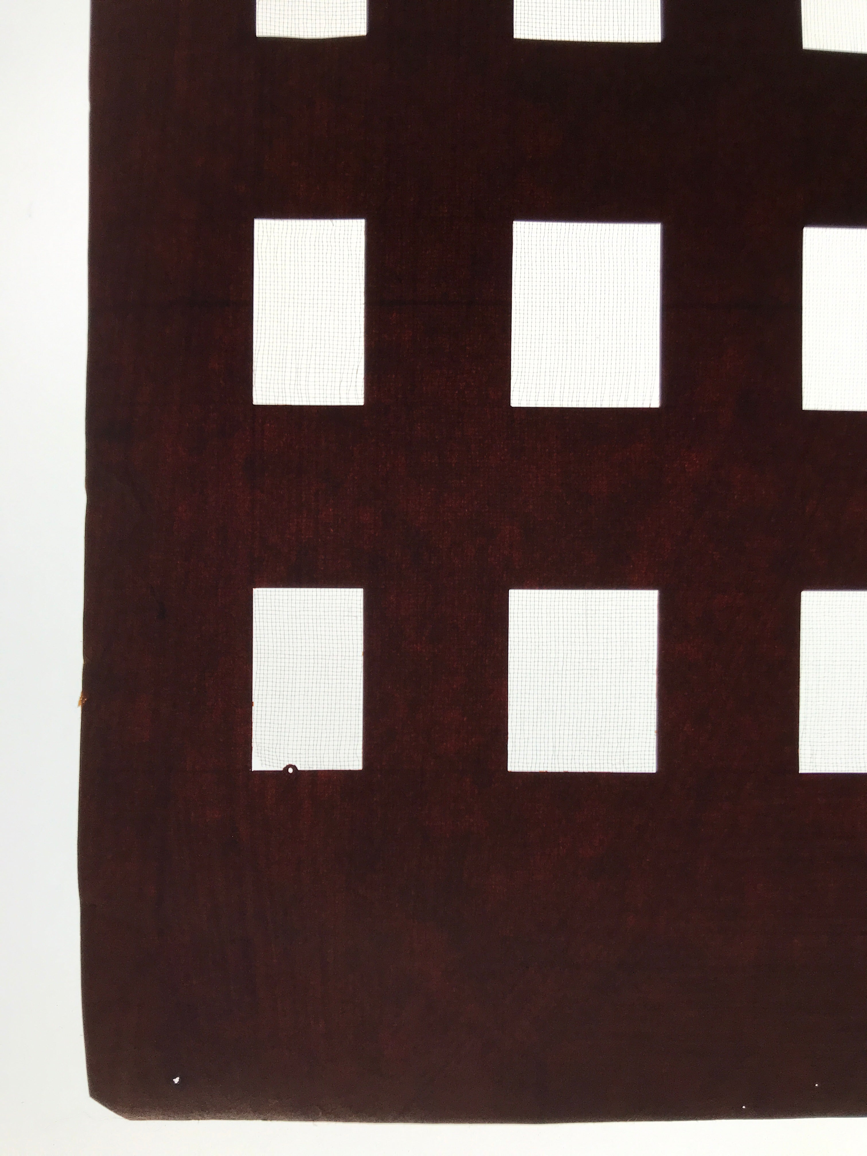 Antique Japanese Katagami Kimono Paper Stencil Katazome Rectangle Blocks 4Y606