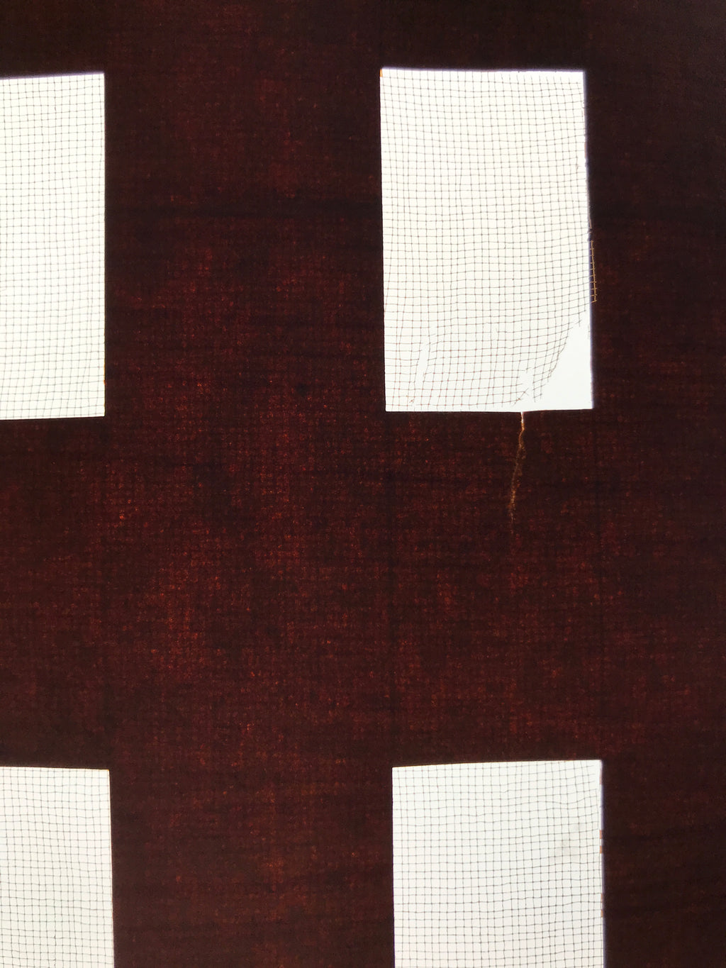 Antique Japanese Katagami Kimono Paper Stencil Katazome Rectangle Blocks 4Y606