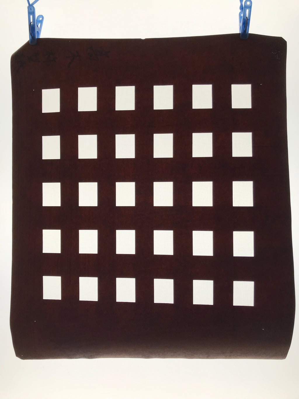 Antique Japanese Katagami Kimono Paper Stencil Katazome Rectangle Blocks 4Y622