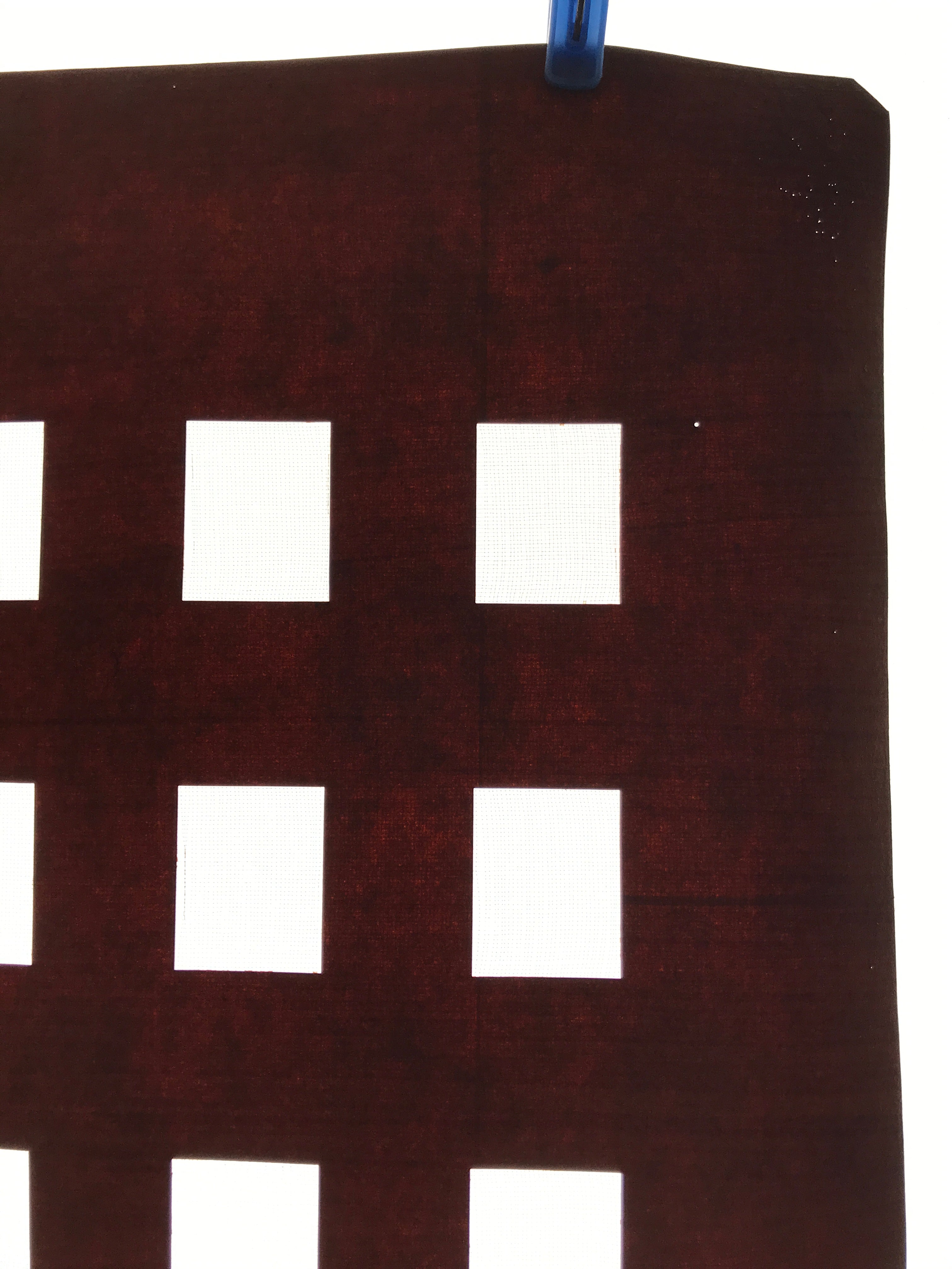 Antique Japanese Katagami Kimono Paper Stencil Katazome Rectangle Blocks 4Y622