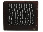 Antique Japanese Katagami Kimono Paper Stencil Katazome Rough Line Pattern 4Y676