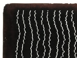 Antique Japanese Katagami Kimono Paper Stencil Katazome Rough Line Pattern 4Y676