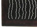 Antique Japanese Katagami Kimono Paper Stencil Katazome Rough Line Pattern 4Y676