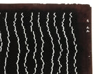Antique Japanese Katagami Kimono Paper Stencil Katazome Rough Line Pattern 4Y676