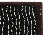 Antique Japanese Katagami Kimono Paper Stencil Katazome Rough Line Pattern 4Y676