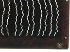 Antique Japanese Katagami Kimono Paper Stencil Katazome Rough Line Pattern 4Y676