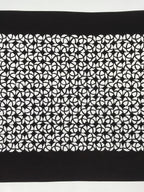 Antique Japanese Katagami Kimono Paper Stencil Katazome Round Geometric 4Y527