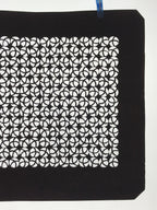 Antique Japanese Katagami Kimono Paper Stencil Katazome Round Geometric 4Y527