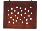 Antique Japanese Katagami Kimono Paper Stencil Katazome Rounded Squares 4Y648