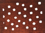Antique Japanese Katagami Kimono Paper Stencil Katazome Rounded Squares 4Y648