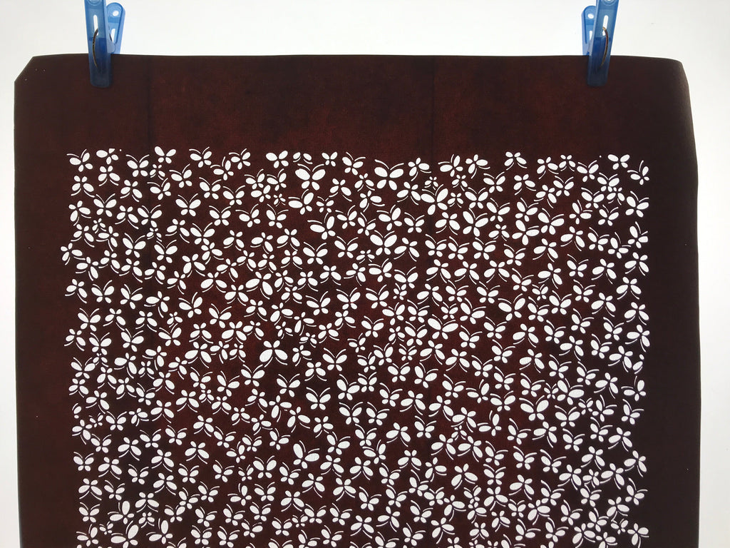 Antique Japanese Katagami Kimono Paper Stencil Katazome Small Butterflies 4Y567