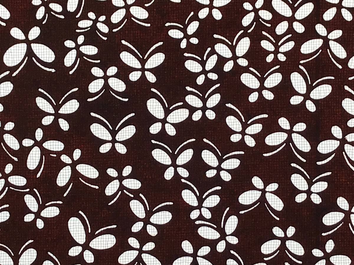 Antique Japanese Katagami Kimono Paper Stencil Katazome Small Butterflies 4Y567
