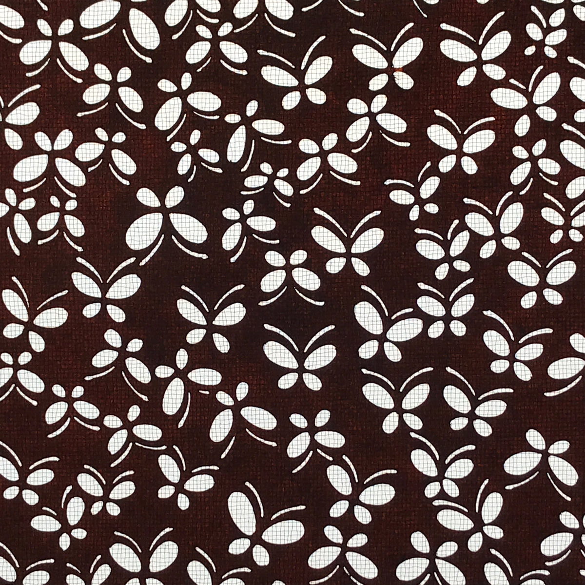 Antique Japanese Katagami Kimono Paper Stencil Katazome Small Butterflies 4Y567
