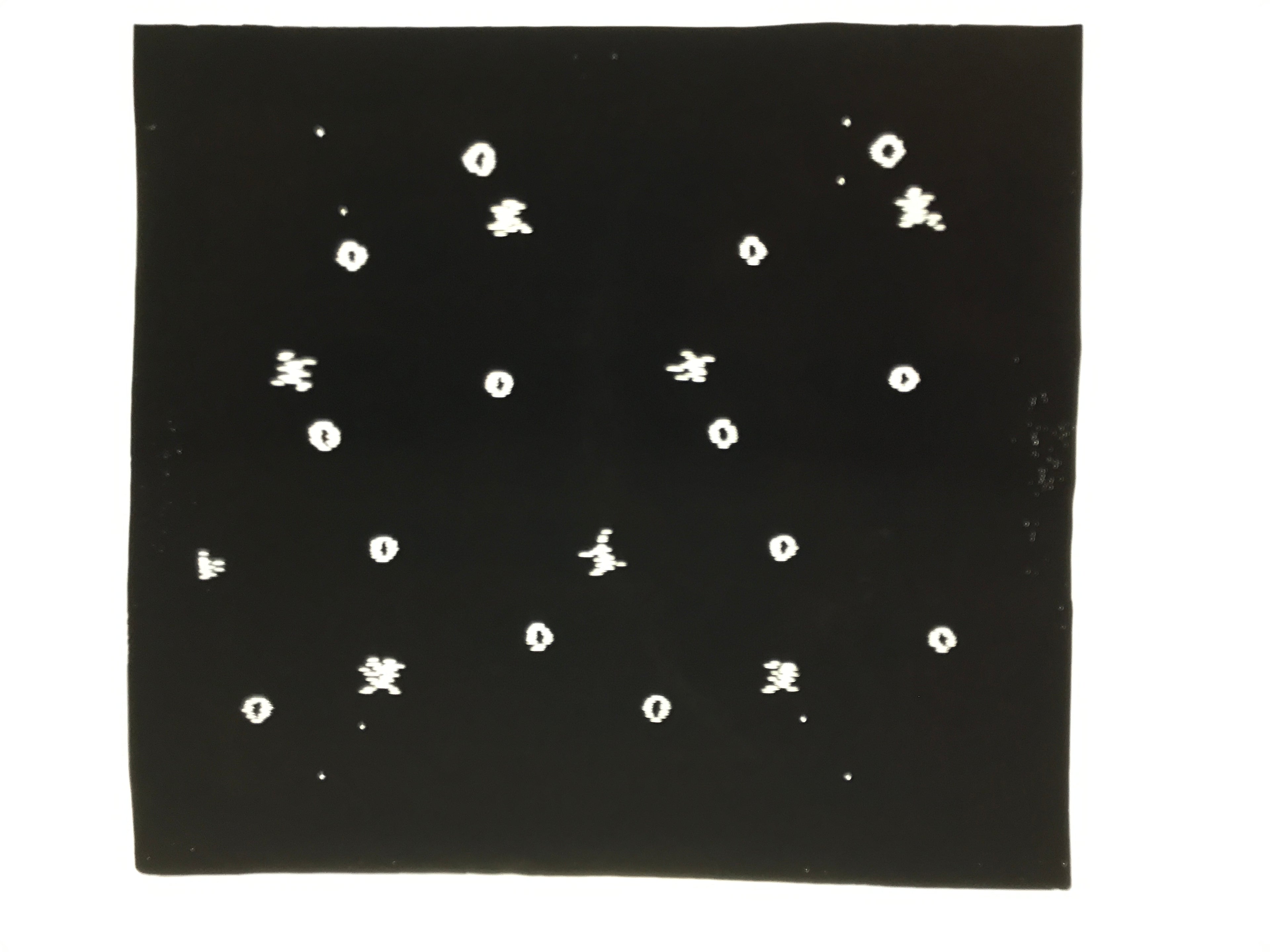 Antique Japanese Katagami Kimono Paper Stencil Katazome Small Circles 4Y711