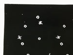 Antique Japanese Katagami Kimono Paper Stencil Katazome Small Circles 4Y711
