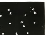 Antique Japanese Katagami Kimono Paper Stencil Katazome Small Circles 4Y711