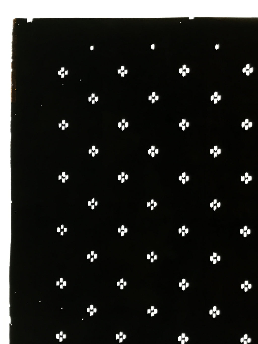 Antique Japanese Katagami Kimono Paper Stencil Katazome Small Dash Lines 4Y710
