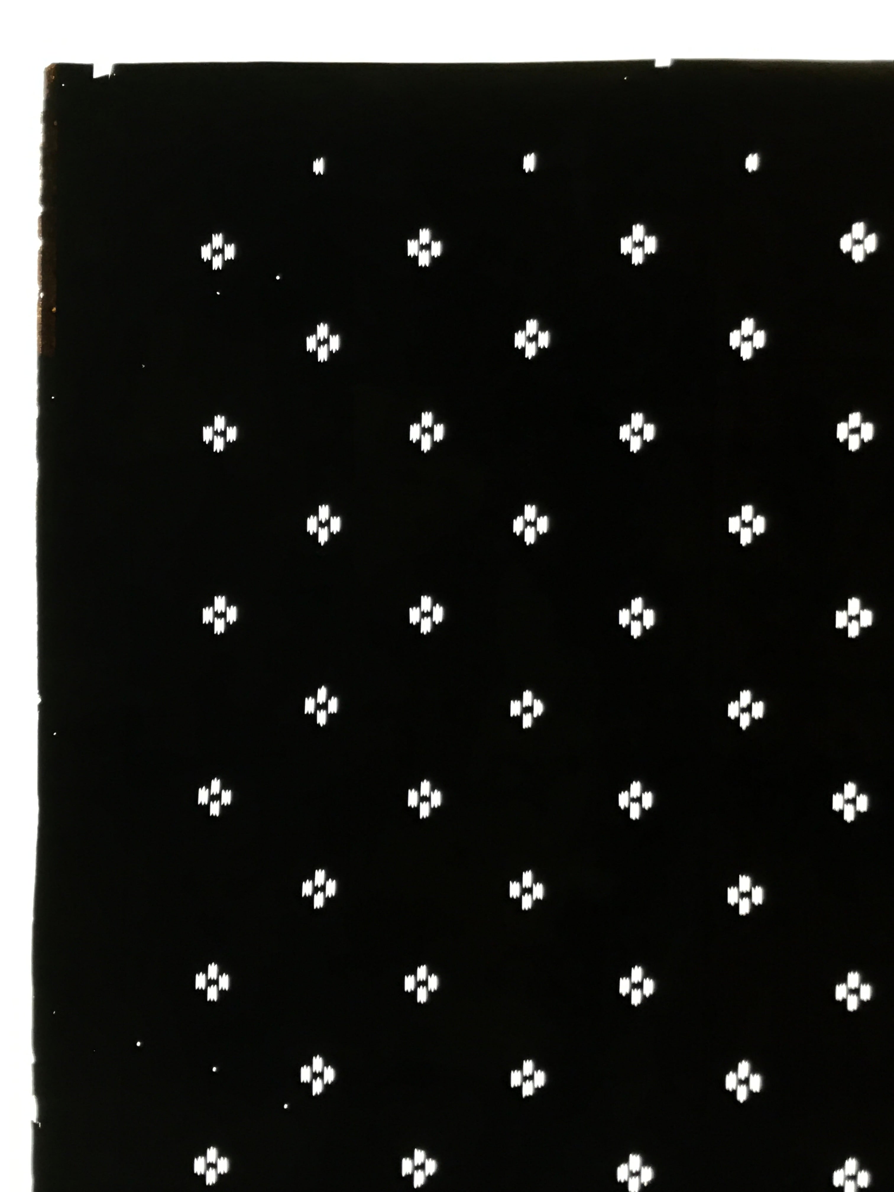 Antique Japanese Katagami Kimono Paper Stencil Katazome Small Dash Lines 4Y710