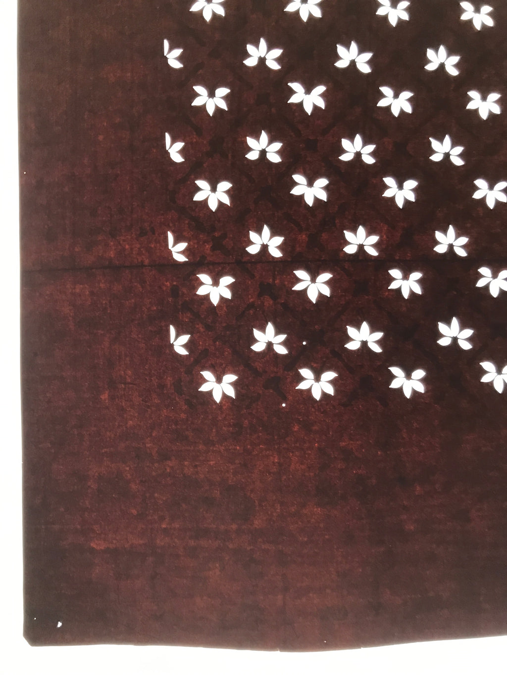 Antique Japanese Katagami Kimono Paper Stencil Katazome Small Flower Petal 4Y624