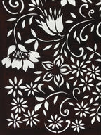 Antique Japanese Katagami Kimono Paper Stencil Katazome Small Flowers 4Y559