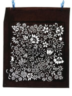 Antique Japanese Katagami Kimono Paper Stencil Katazome Small Flowers 4Y559