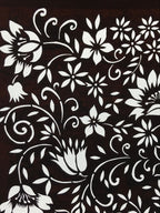 Antique Japanese Katagami Kimono Paper Stencil Katazome Small Flowers 4Y559