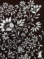 Antique Japanese Katagami Kimono Paper Stencil Katazome Small Flowers 4Y559