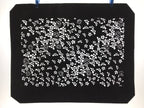 Antique Japanese Katagami Kimono Paper Stencil Katazome Small Flowers 4Y574