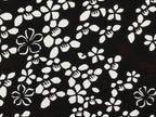 Antique Japanese Katagami Kimono Paper Stencil Katazome Small Flowers 4Y574