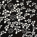 Antique Japanese Katagami Kimono Paper Stencil Katazome Small Flowers 4Y574
