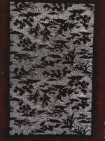 Antique Japanese Katagami Kimono Paper Stencil Katazome Small Flowers Hana 4Y707