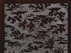 Antique Japanese Katagami Kimono Paper Stencil Katazome Small Flowers Hana 4Y707