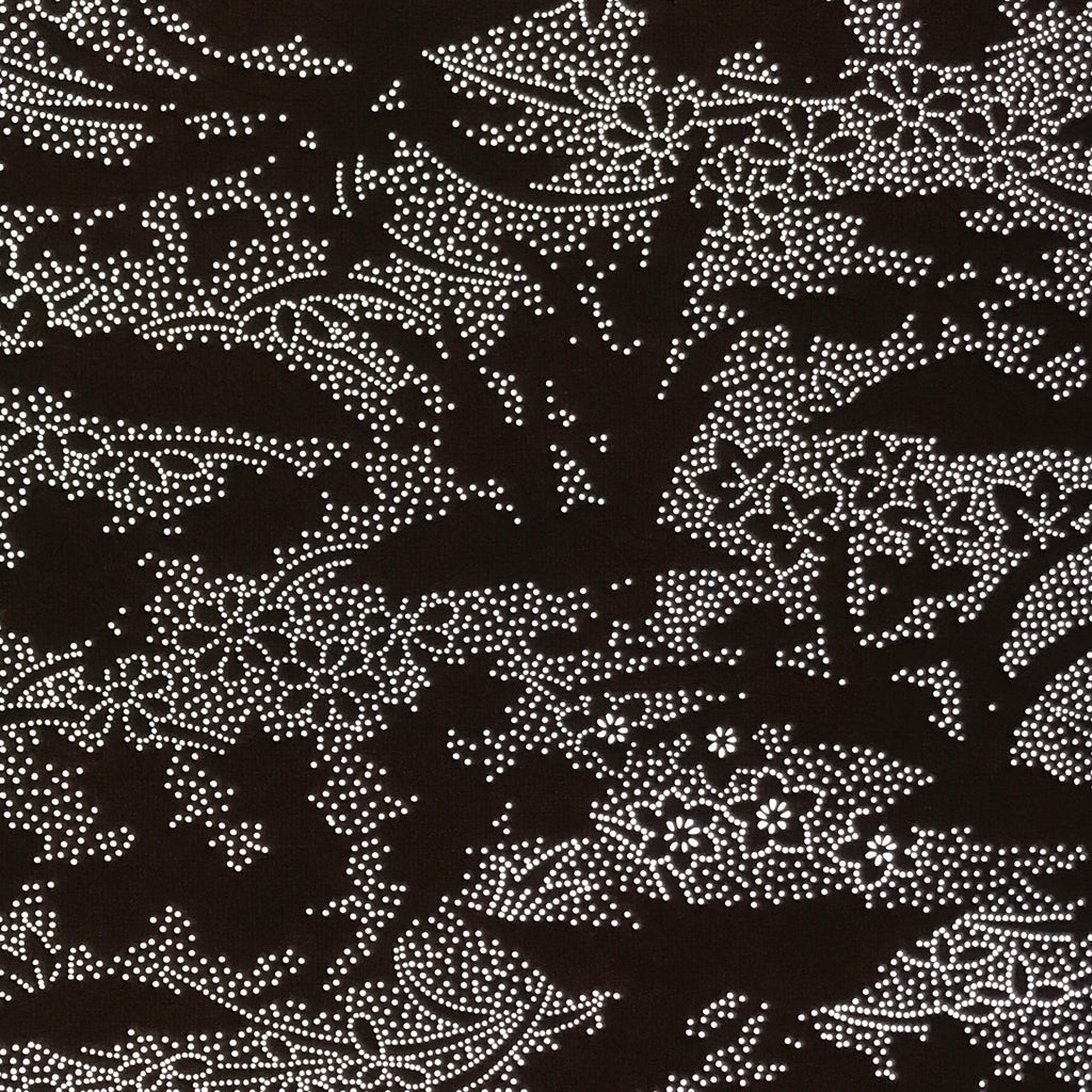 Antique Japanese Katagami Kimono Paper Stencil Katazome Small Flowers Hana 4Y707