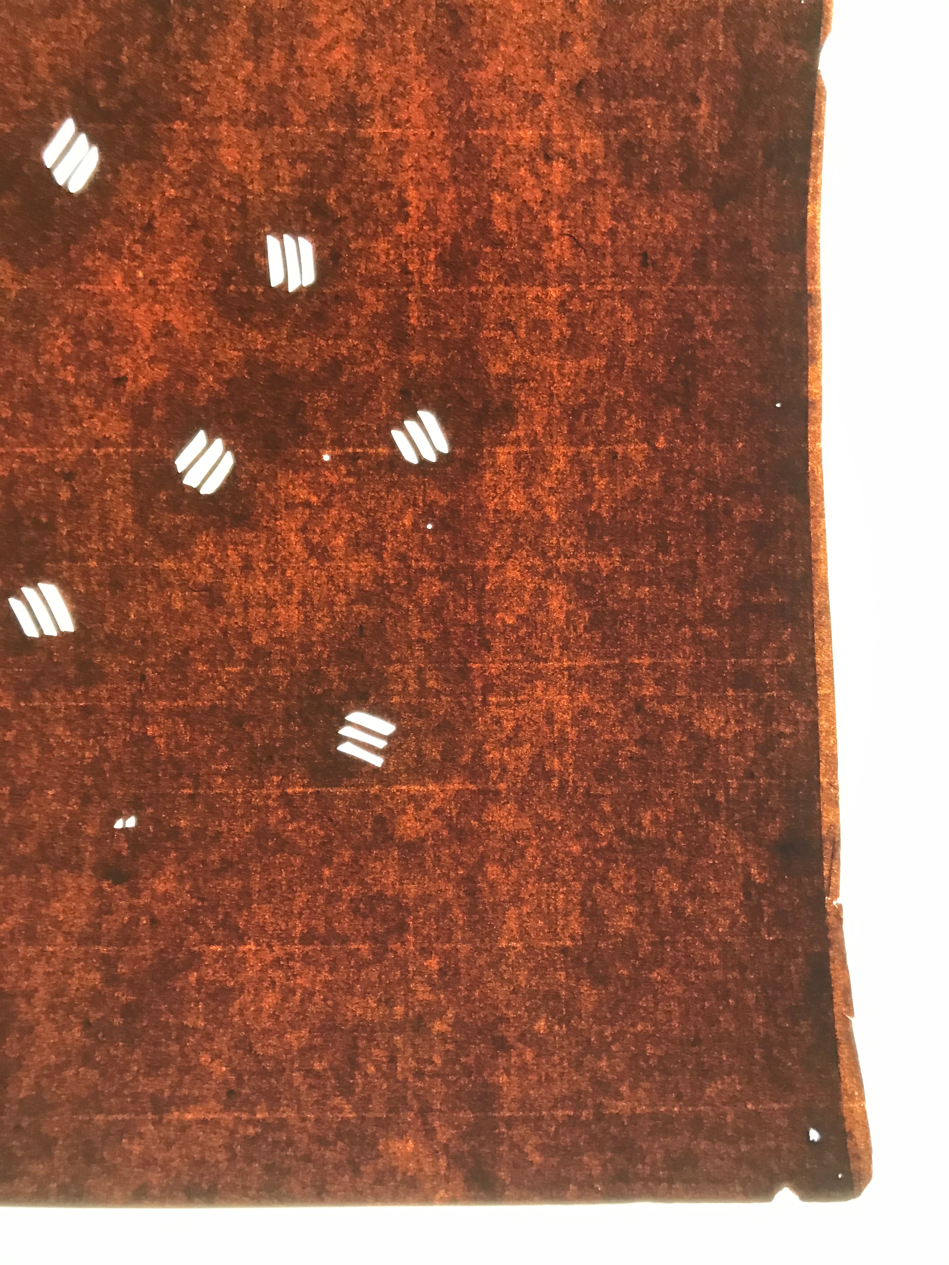 Antique Japanese Katagami Kimono Paper Stencil Katazome Small Line Pattern 4Y649